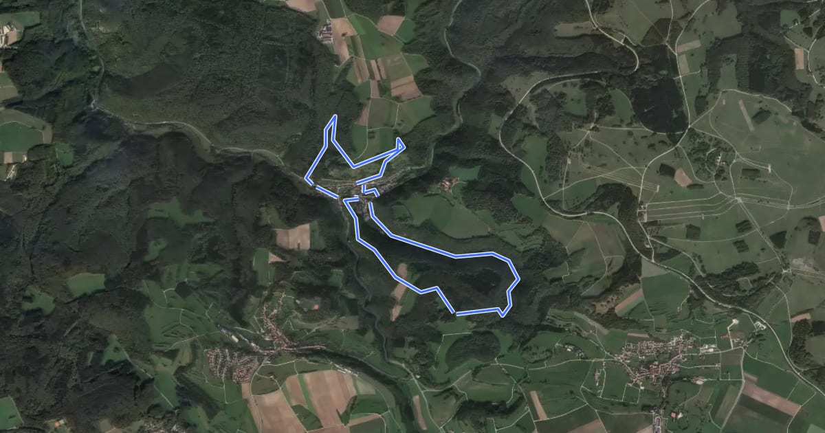 Маршрут Seeburgsteig на спутниковом снимке