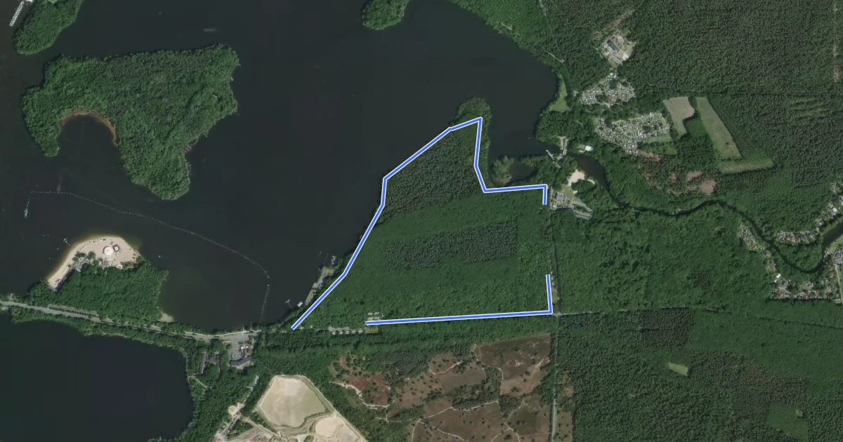 Маршрут Seehof Rundweg A4 на спутниковом снимке