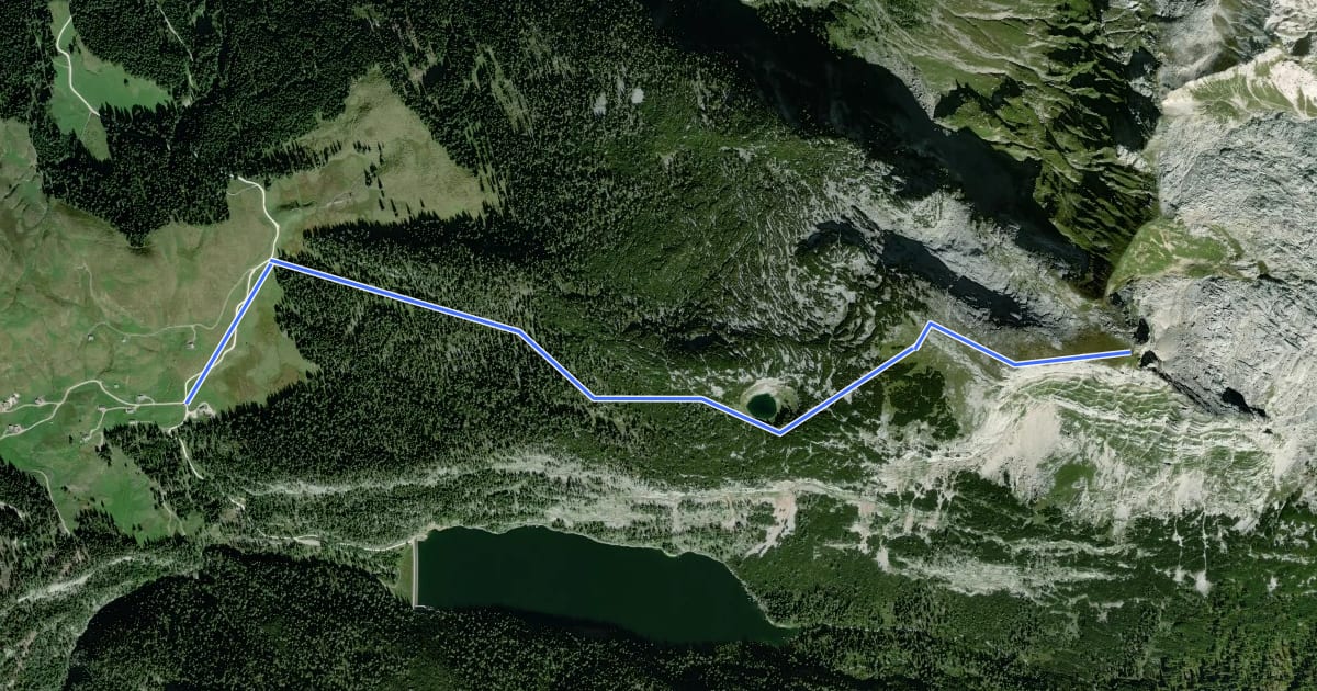 Маршрут Seehorn на спутниковом снимке