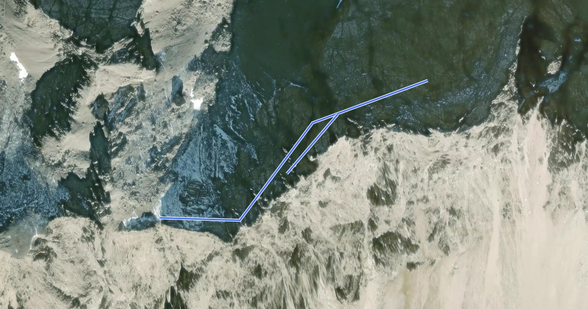 Маршрут Seekofel Klettersteig на спутниковом снимке