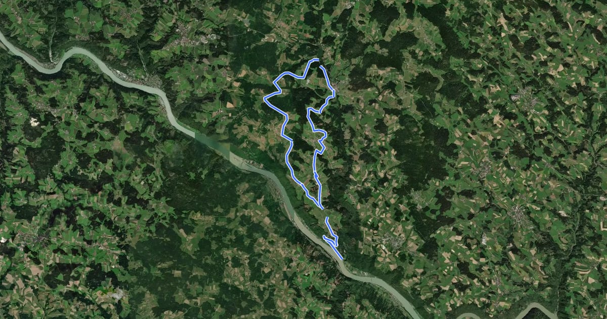 Маршрут Seen-Radrundweg на спутниковом снимке