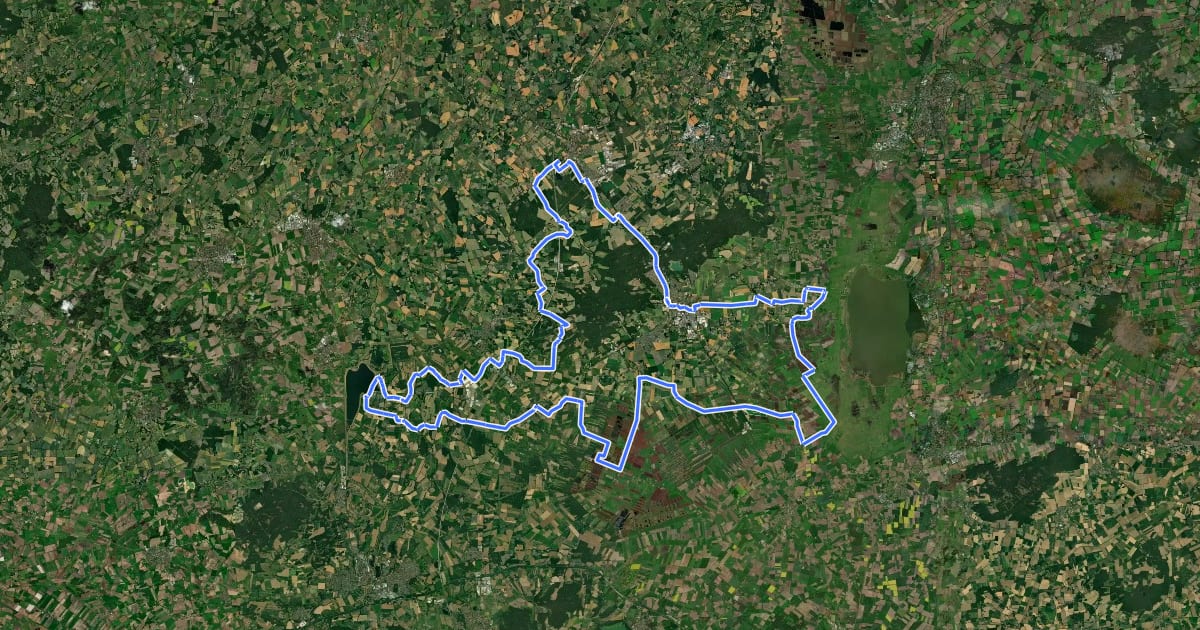 Маршрут Seen-Tour на спутниковом снимке