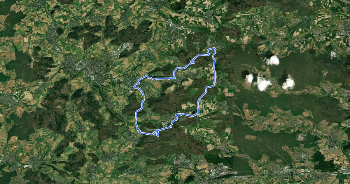 Маршрут Seen-Tour на спутниковом снимке