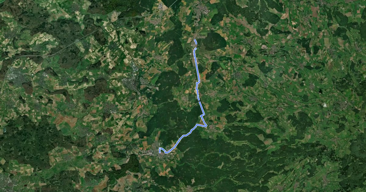 Маршрут Seenbach-Tour на спутниковом снимке