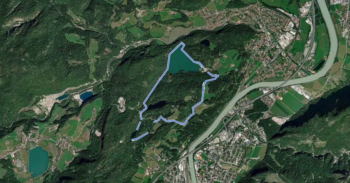 Маршрут Seenwanderung на спутниковом снимке