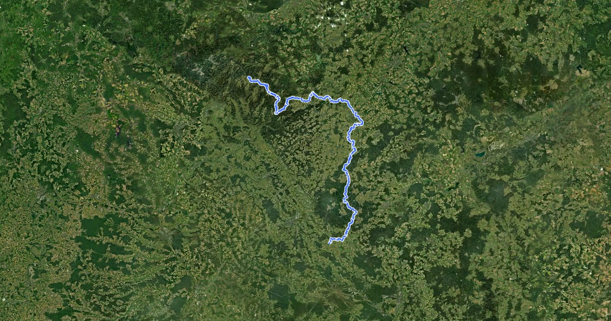 Маршрут Seenweg на спутниковом снимке