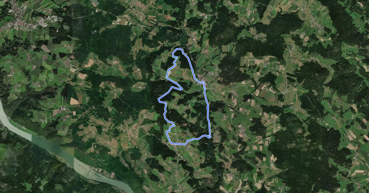 Маршрут Seenweg на спутниковом снимке