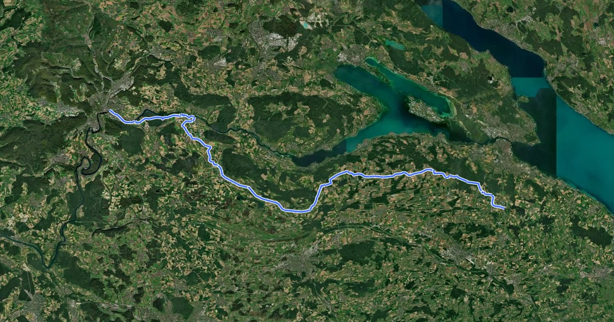 Маршрут Seerücken-Route на спутниковом снимке