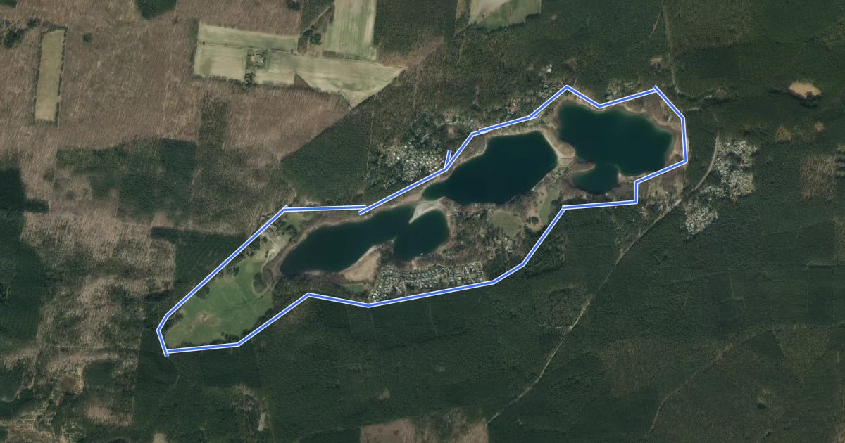 Маршрут Seerundweg на спутниковом снимке