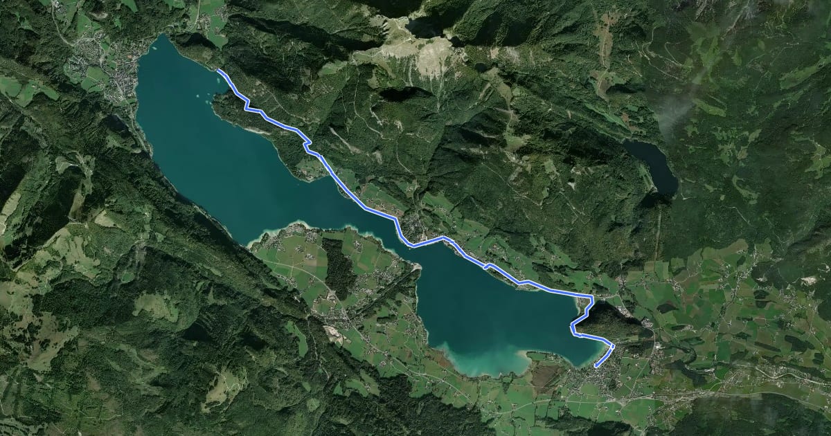 Маршрут Seerundweg Natur + Kultur на спутниковом снимке