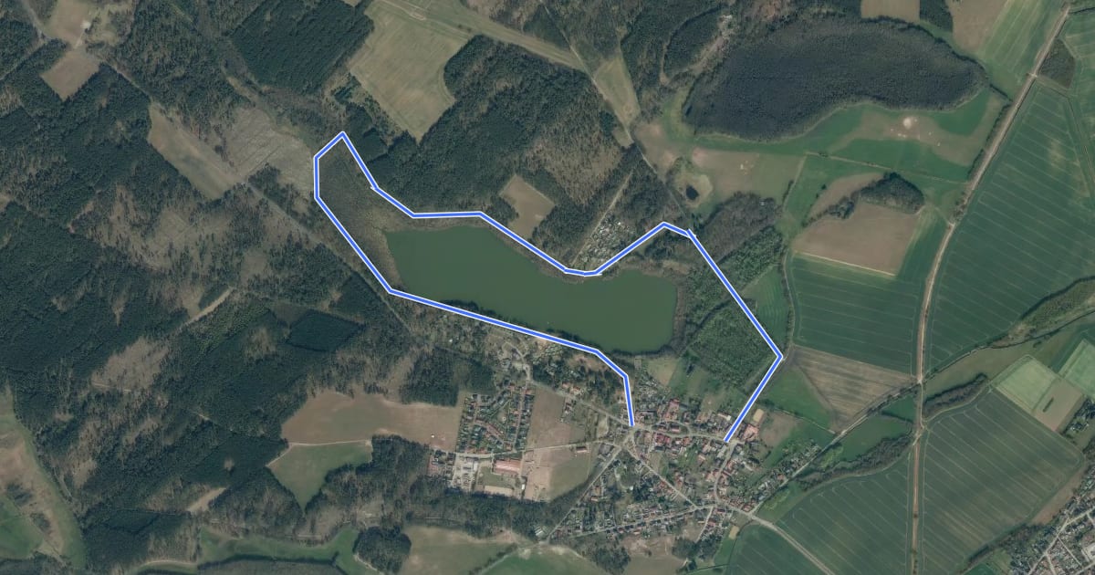 Маршрут Seerundweg Steckelsdorfer See на спутниковом снимке