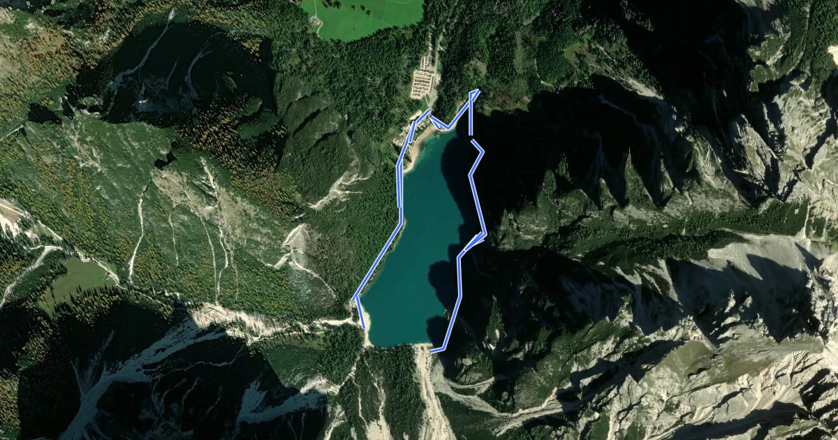 Маршрут Seeweg на спутниковом снимке
