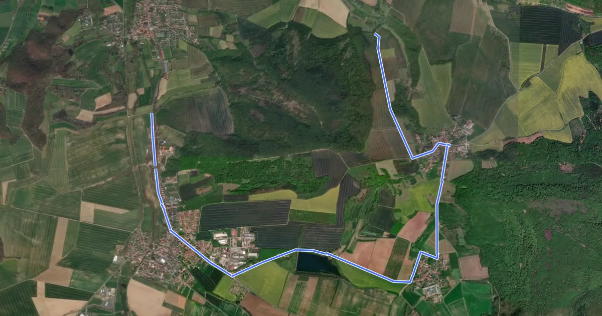Маршрут Seeweg на спутниковом снимке
