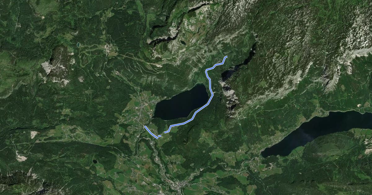 Маршрут Seewiese Altaussee S110 на спутниковом снимке