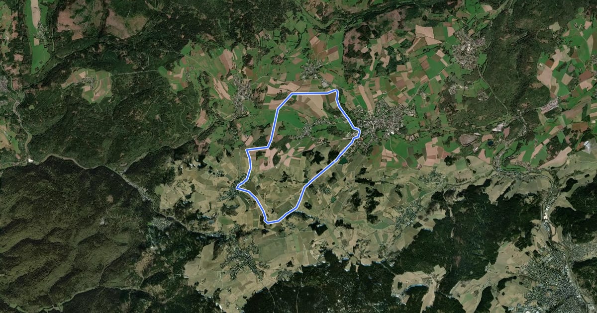 Маршрут Seifengrundweg DÖ 96 на спутниковом снимке