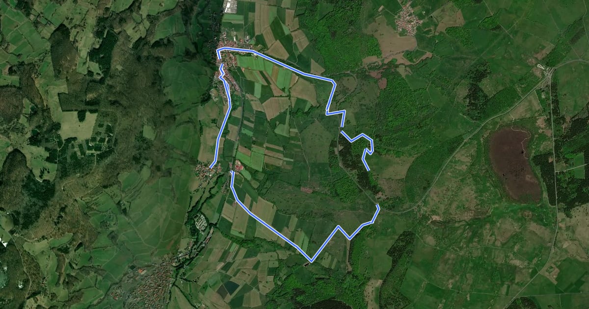 Маршрут Seiferts Rundwanderweg 11 на спутниковом снимке