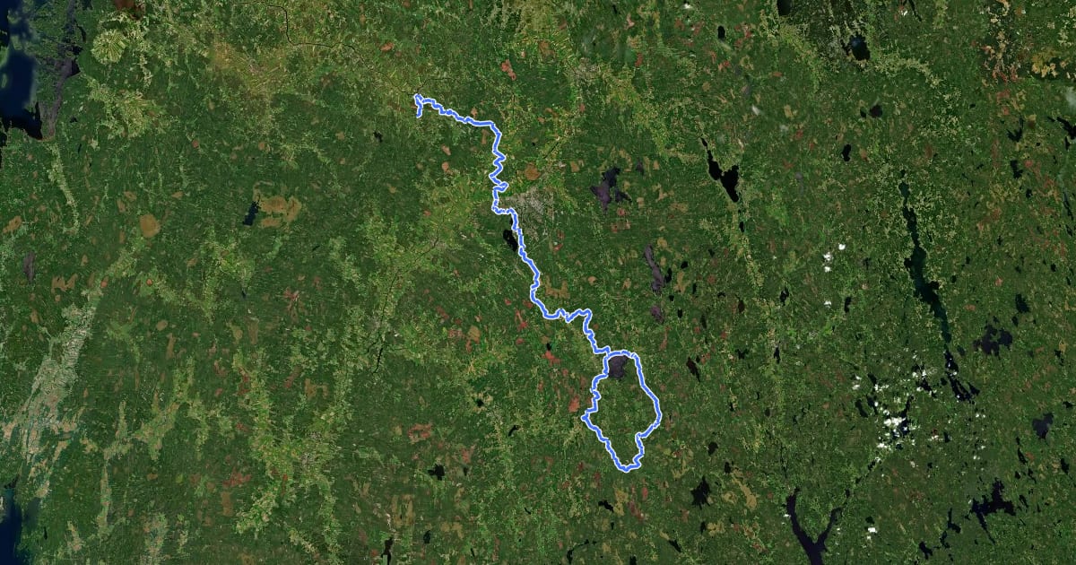 Маршрут Seinäjoki -vaellusreitti на спутниковом снимке