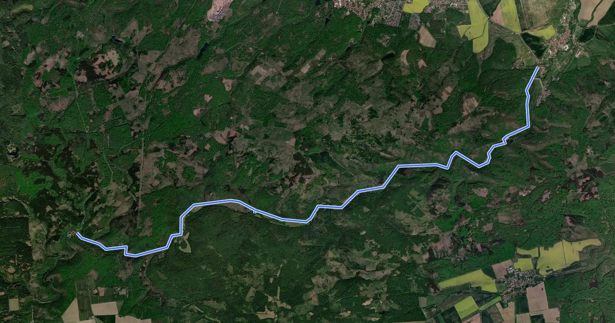 Маршрут Selkeweg на спутниковом снимке