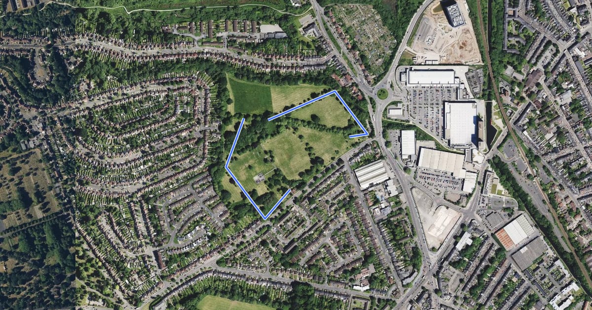 Маршрут Selly Oak Park Nature Trail на спутниковом снимке