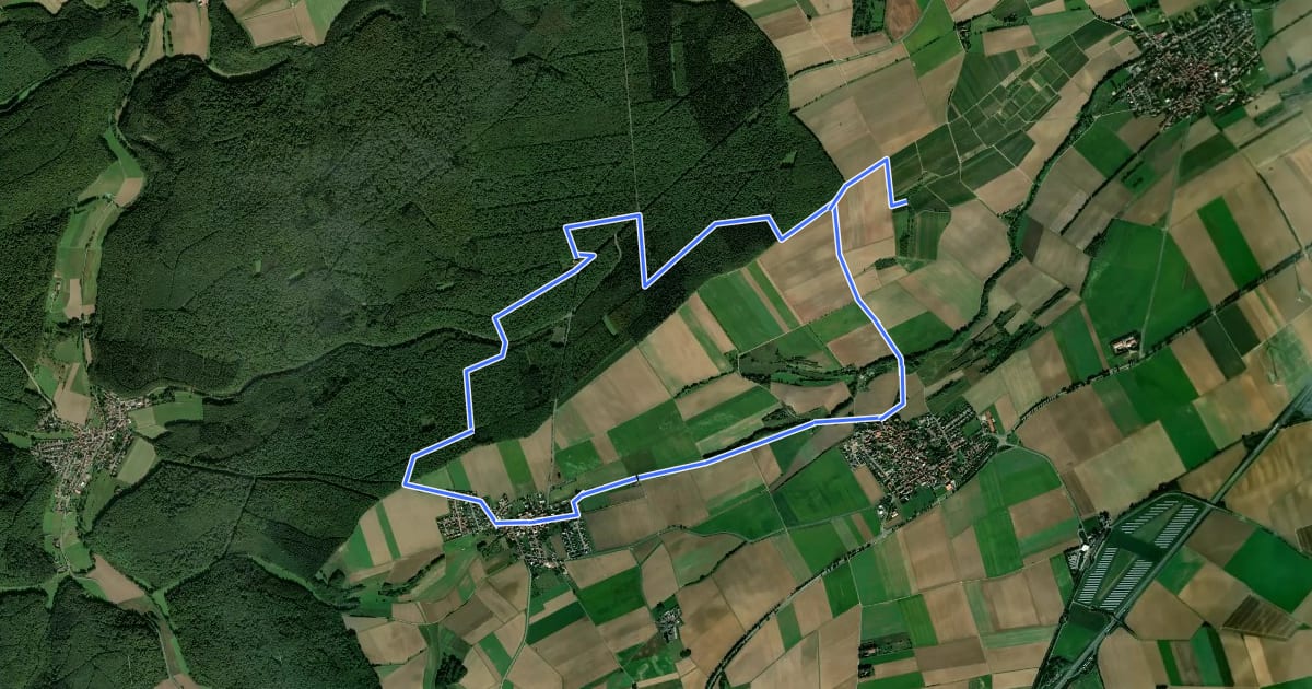 Маршрут Selzbachpfad NW3 на спутниковом снимке