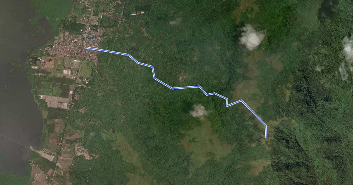 Маршрут Sembrano Trail на спутниковом снимке