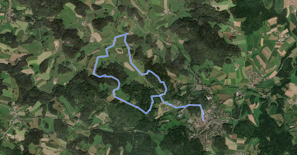 Маршрут Semmelbergweg на спутниковом снимке