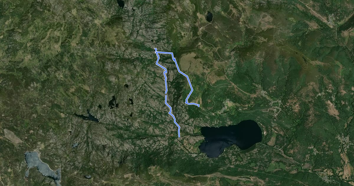Маршрут Senda de la Cueva de San Martín y Cañón del Tera на спутниковом снимке