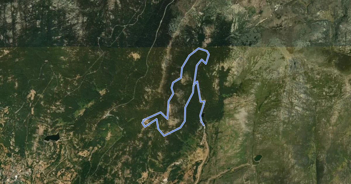 Маршрут Senda del Valle de la Barranca на спутниковом снимке