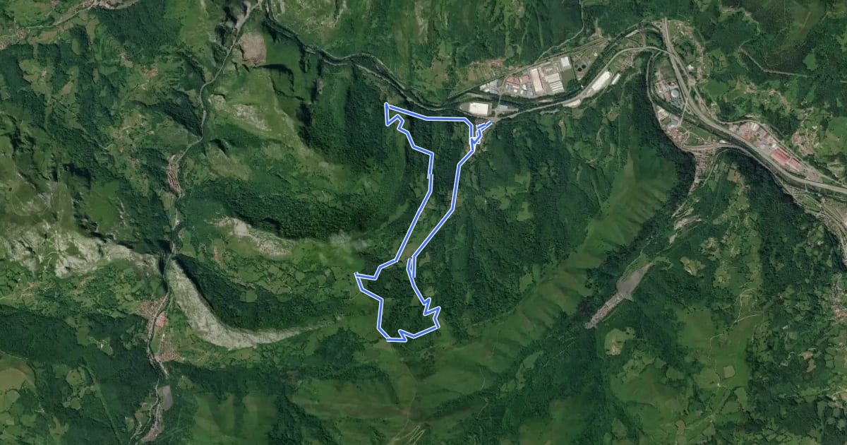 Маршрут Senda del Valle de Lloreo на спутниковом снимке