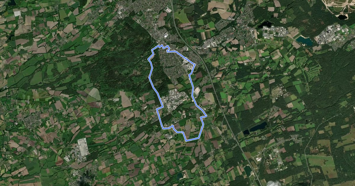 Маршрут Sende, Schloß Holte und Liemke на спутниковом снимке