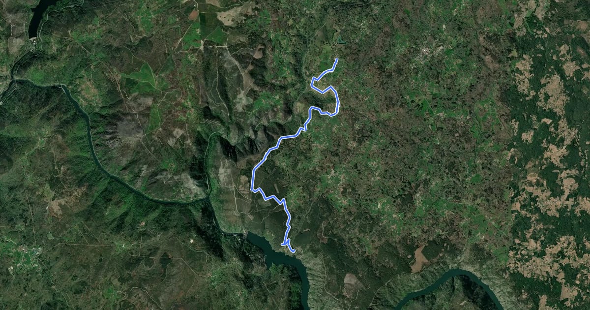 Маршрут Sendeiro dos Viñedos da Ribeira Sacra на спутниковом снимке
