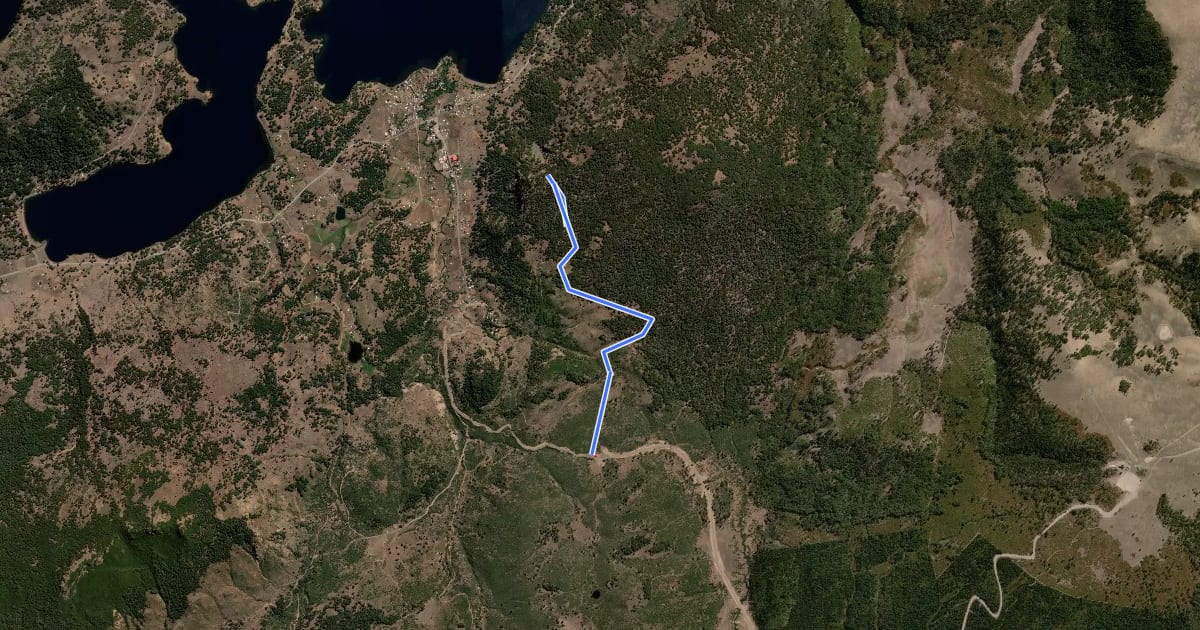 Маршрут Sendero a Mirador La Bandera на спутниковом снимке