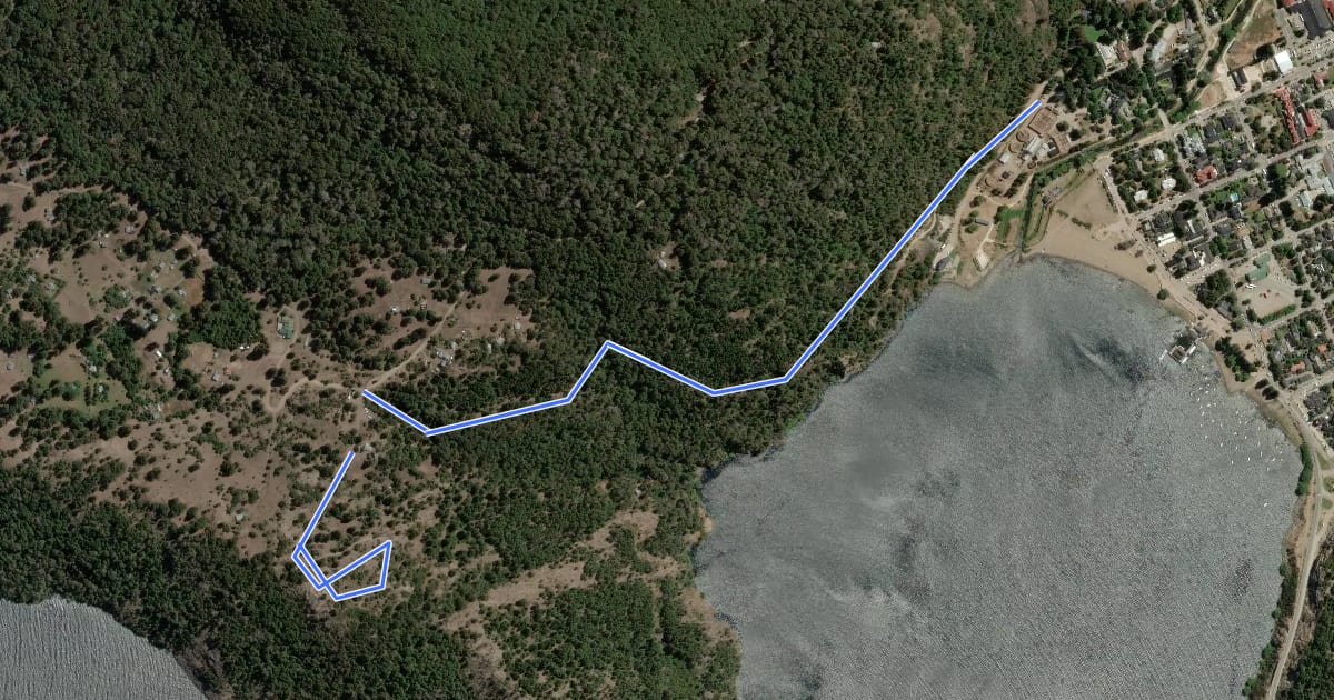 Маршрут Sendero al Mirador Bandurrias на спутниковом снимке