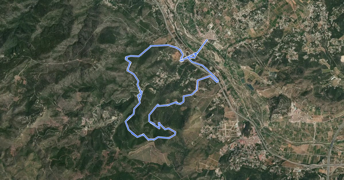 Маршрут Sendero Albalat dels Tarongers на спутниковом снимке