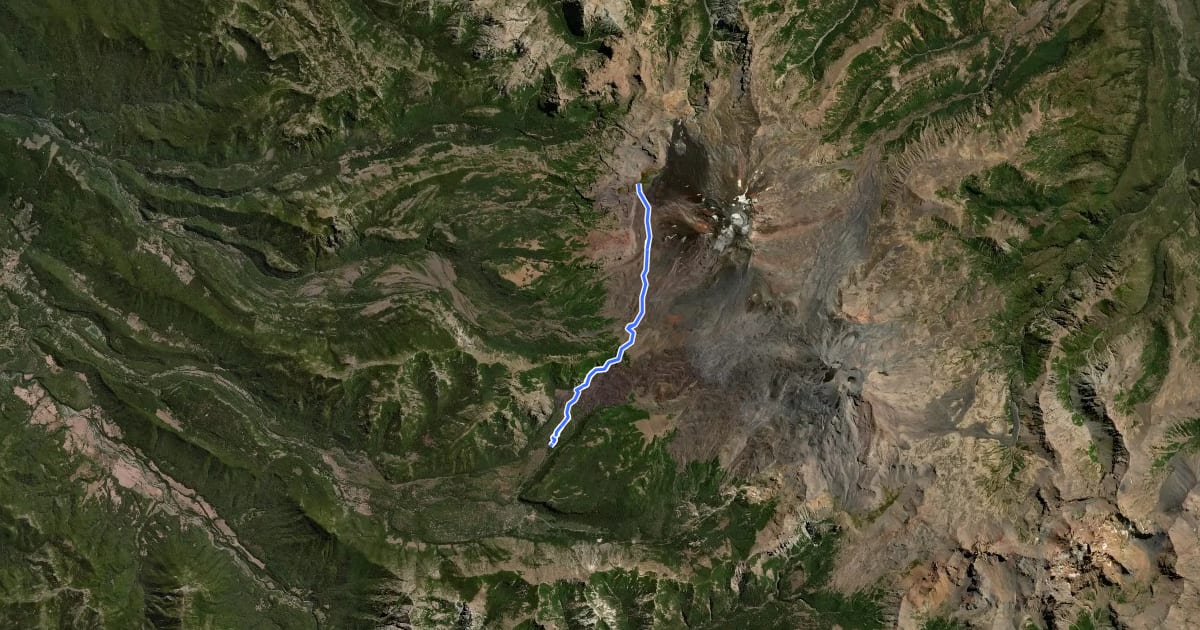 Маршрут Sendero Baños del Rafa на спутниковом снимке