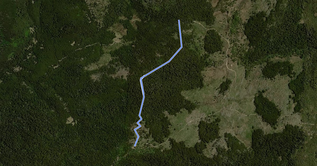 Маршрут Sendero Casa de Piedra на спутниковом снимке