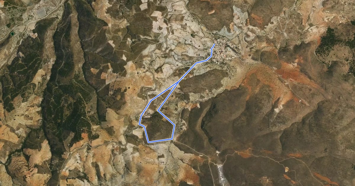 Маршрут Sendero Chorrillo на спутниковом снимке
