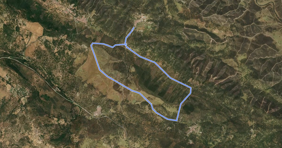 Маршрут Sendero de Belén на спутниковом снимке