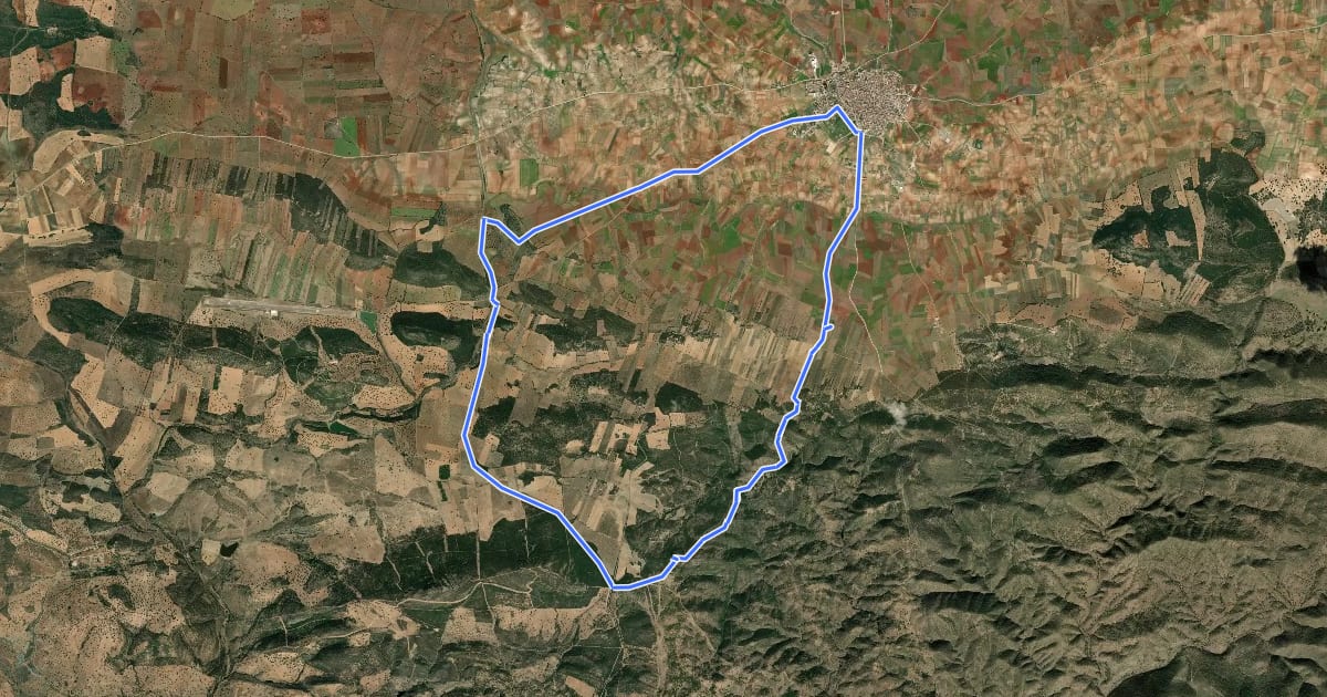 Маршрут Sendero de Castellar на спутниковом снимке