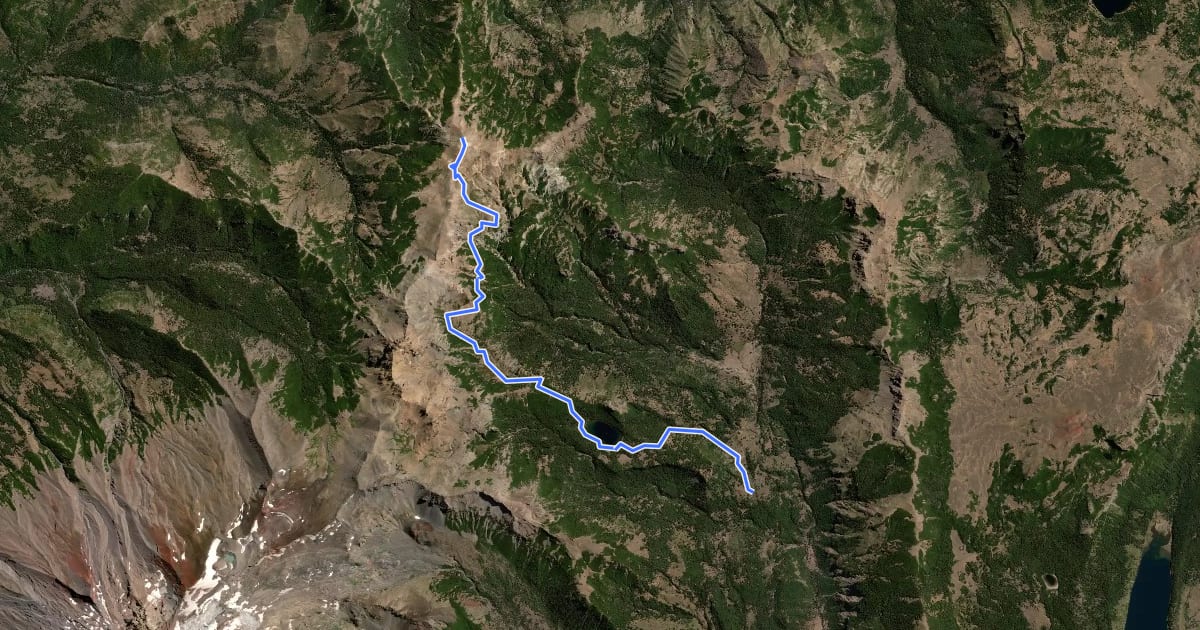 Маршрут Sendero de Chile: Tramo Rpagcherrue на спутниковом снимке