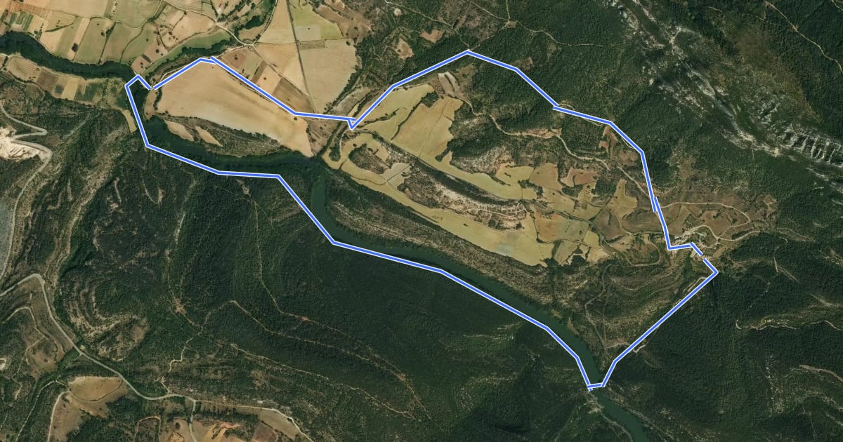 Маршрут Sendero de Fuente Sagredo на спутниковом снимке