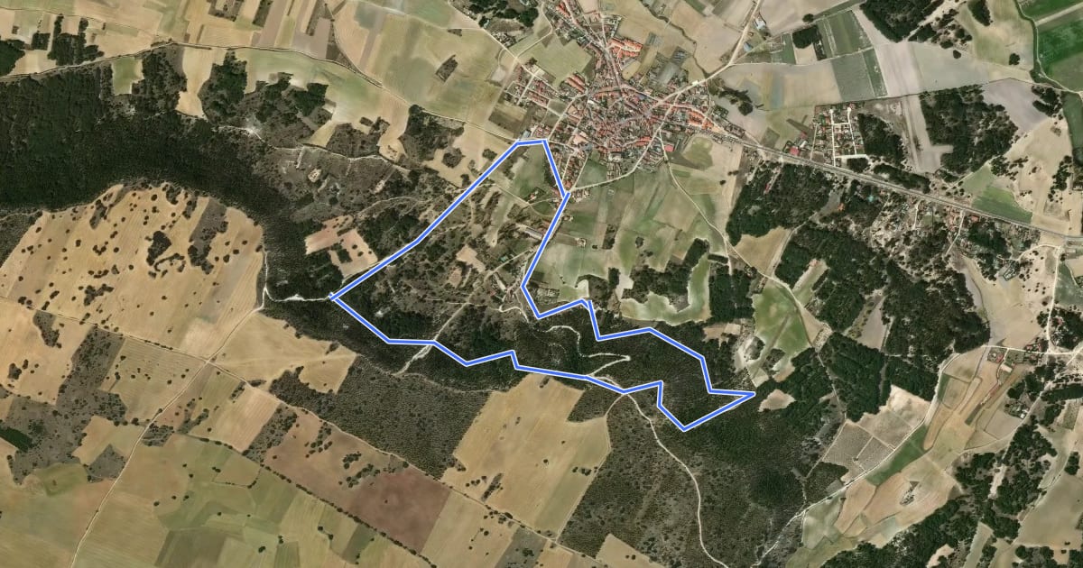 Маршрут Sendero de la Atalaya на спутниковом снимке