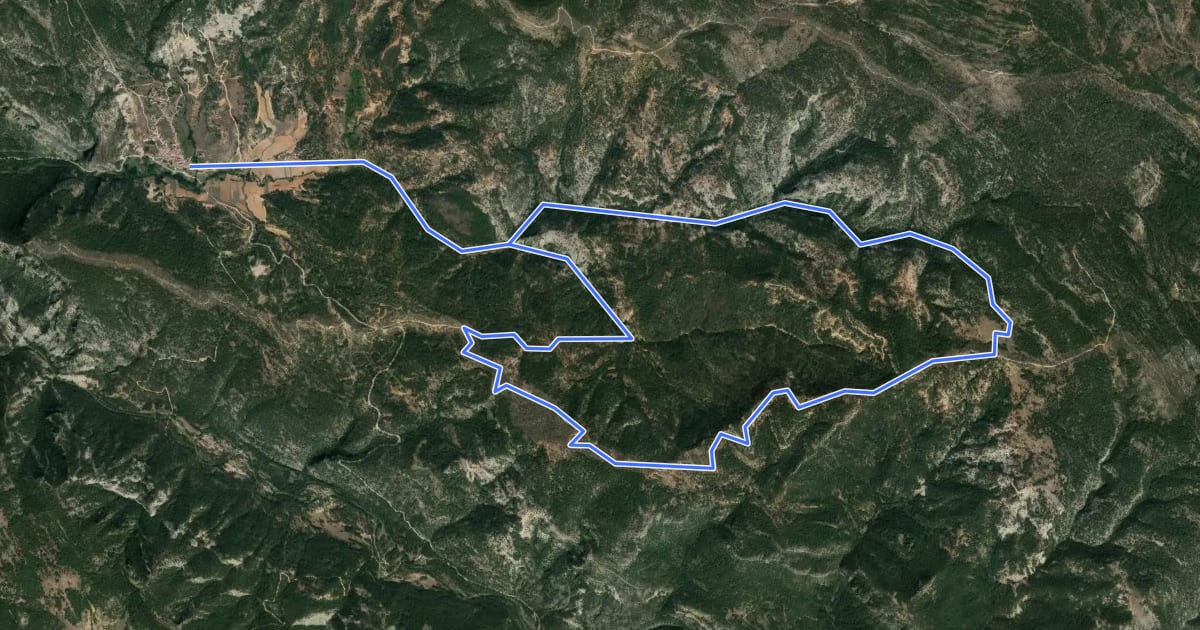 Маршрут Sendero de la Dehesa на спутниковом снимке