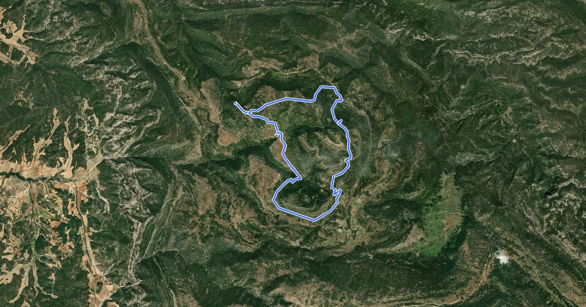 Маршрут Sendero de la Dehesa de los Olmos на спутниковом снимке