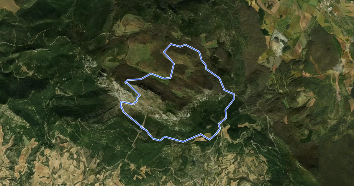 Маршрут Sendero de la Ermita de Toloño на спутниковом снимке