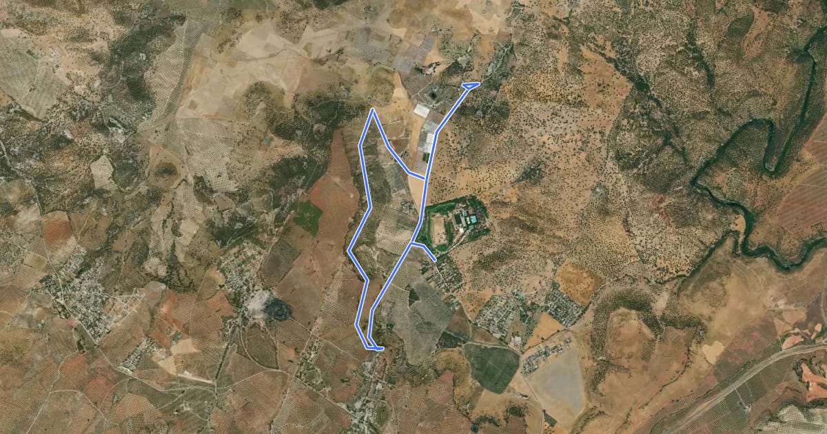 Маршрут Sendero de La Garza на спутниковом снимке