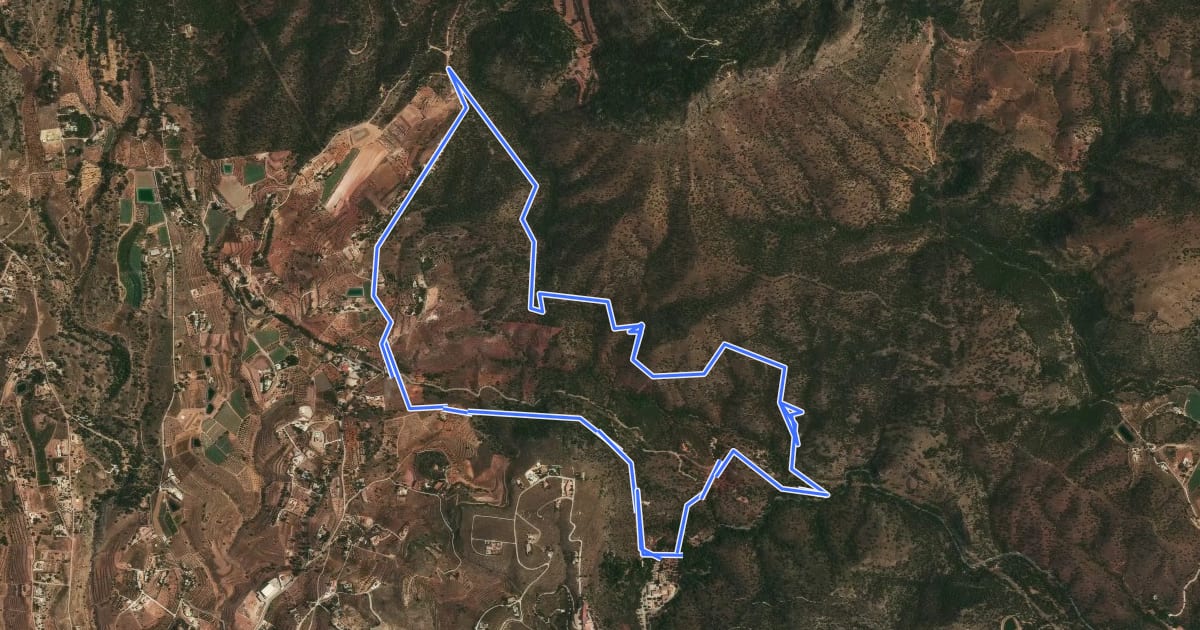 Маршрут Sendero de la Santa на спутниковом снимке