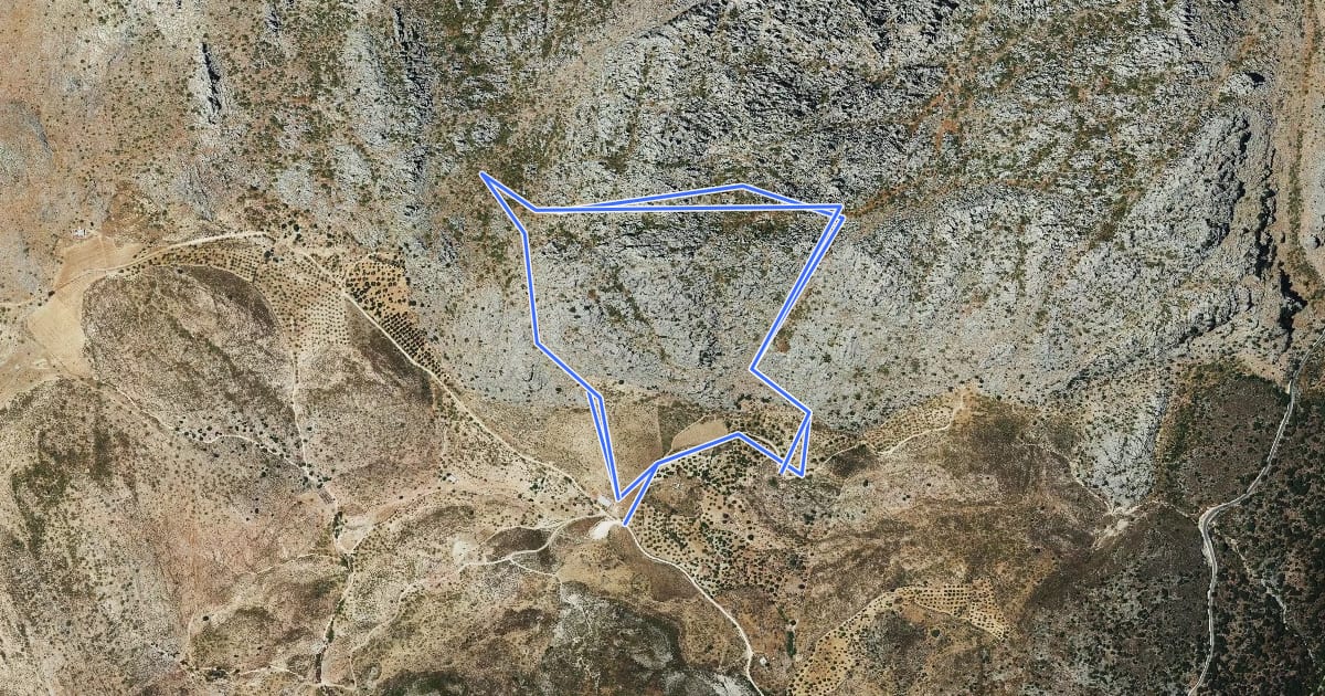Маршрут Sendero de las Eras на спутниковом снимке
