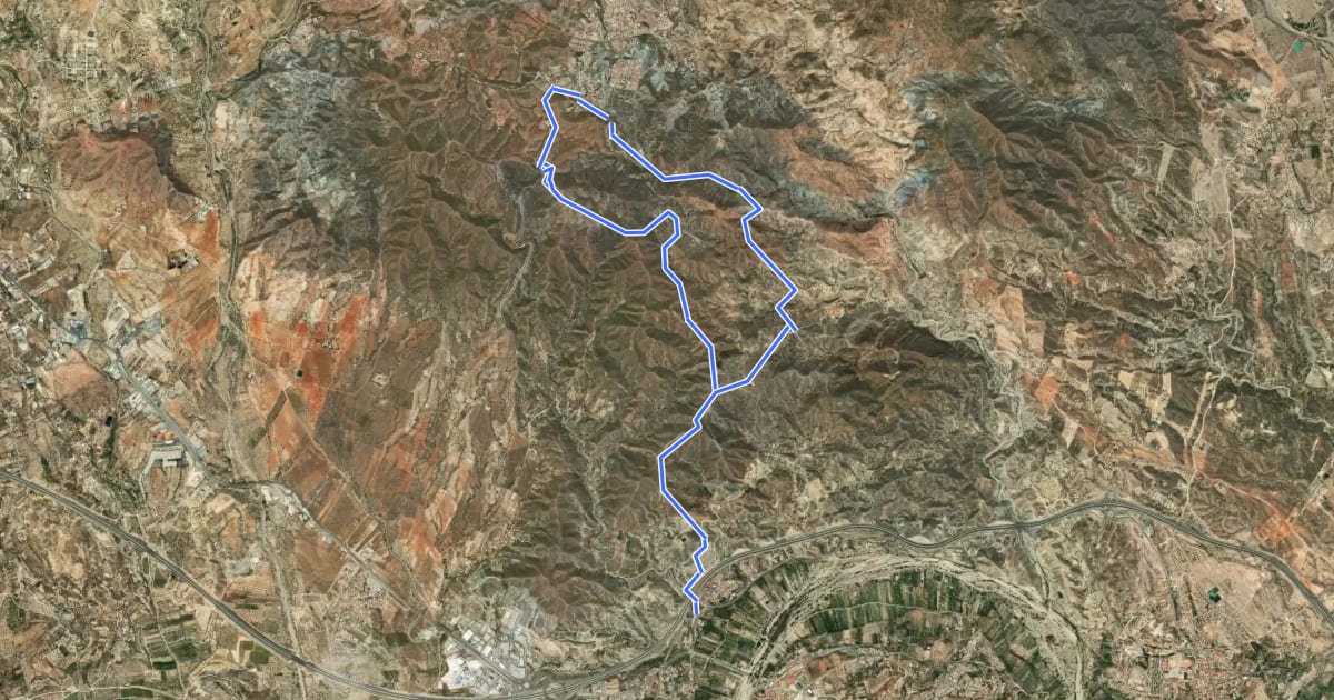 Маршрут Sendero de Limaria на спутниковом снимке