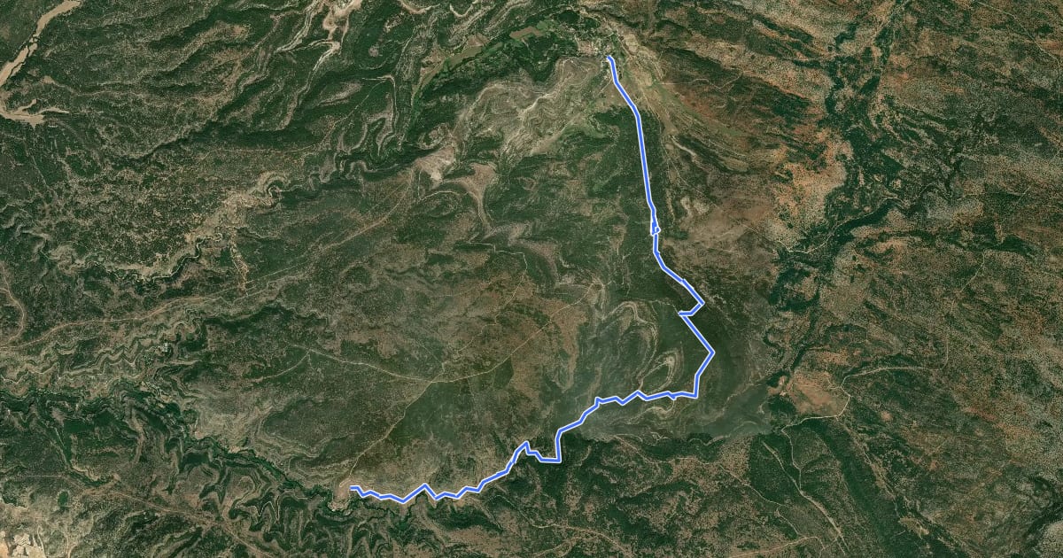 Маршрут Sendero de Los Ceños на спутниковом снимке